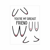 Tarjeta de Saludos Traviesa Breast Friends