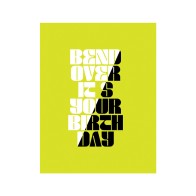 Bend Over Naughty Birthday Card