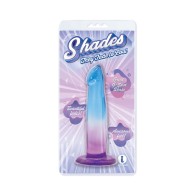 Dildo de 6.25 in. para Punto G Shades Azul/Púrpura