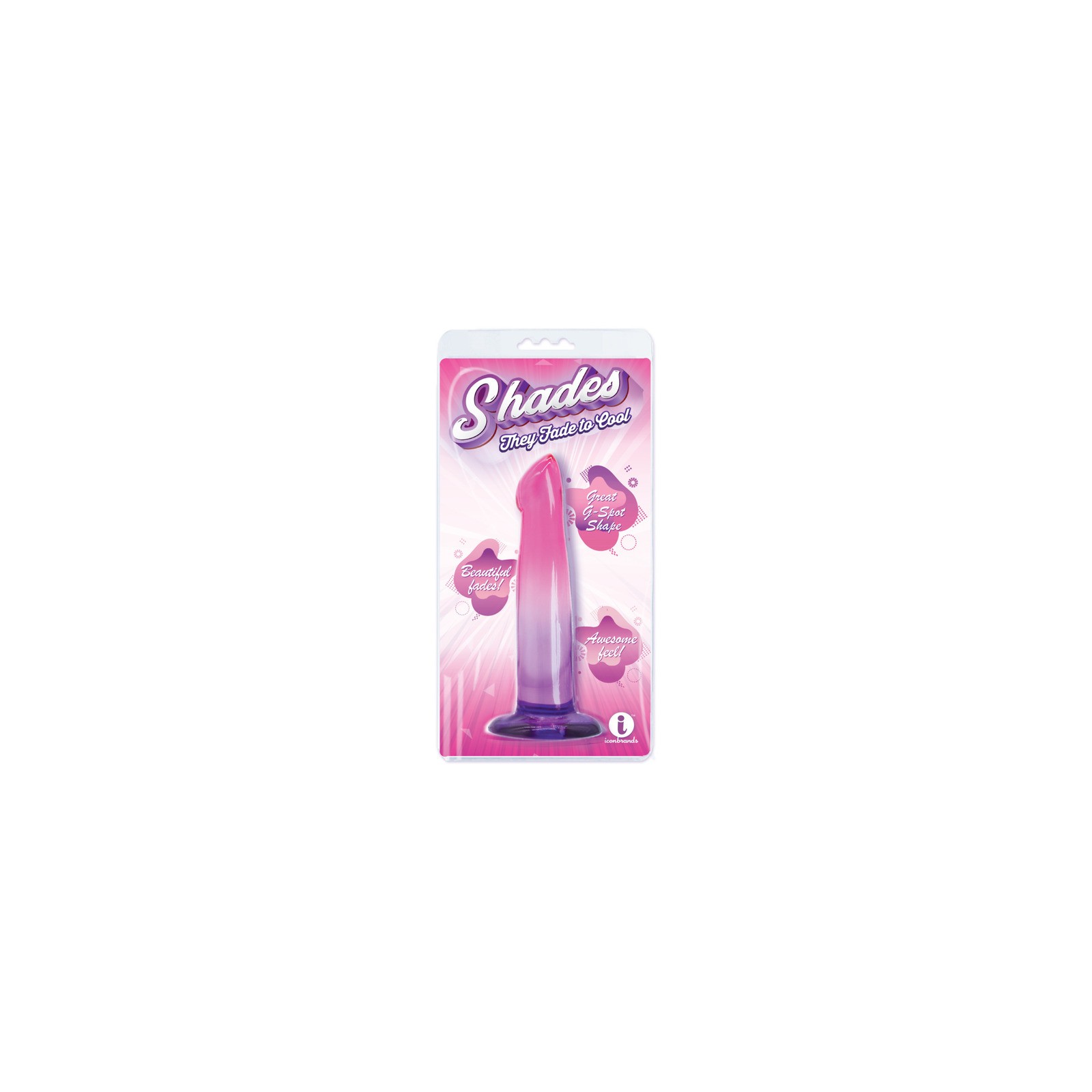 Shades G-Spot 6.25 in. Dildo Pink/Purple