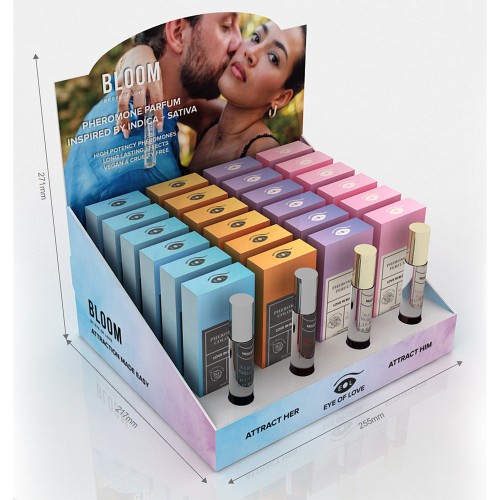 Eye of Love Bloom Pheromone Perfume Display