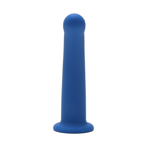 Me You Us 6 in. Curved Silicone Dildo - Blue Pleasure