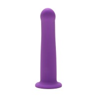 Me You Us 7 in. Curved Silicone Dildo - Purple