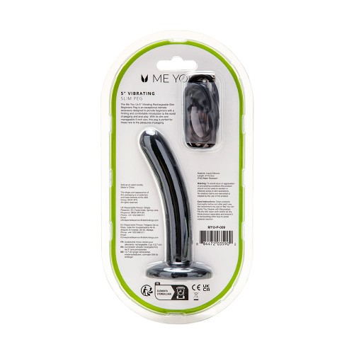 Me You Us 5in Vibrating Rechargeable Slim Beginner Peg