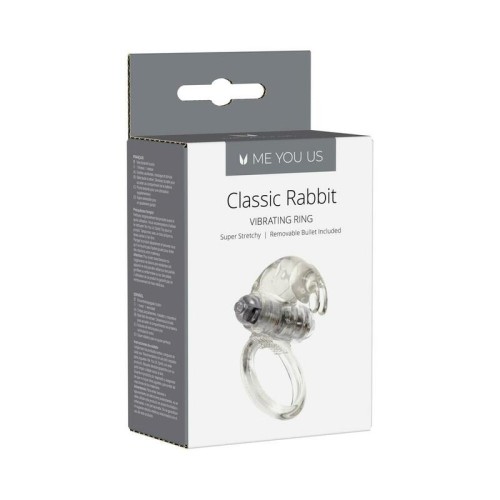 Me You Us Classic Rabbit Cock Ring with Vibrating Bullet