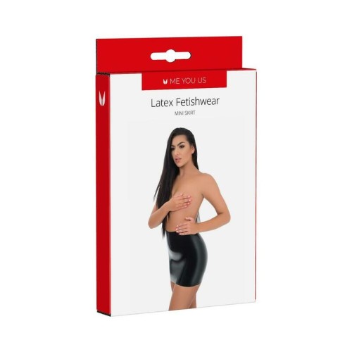 Falda Mini de Latex Me You Us Grande - Elegante y Audaz