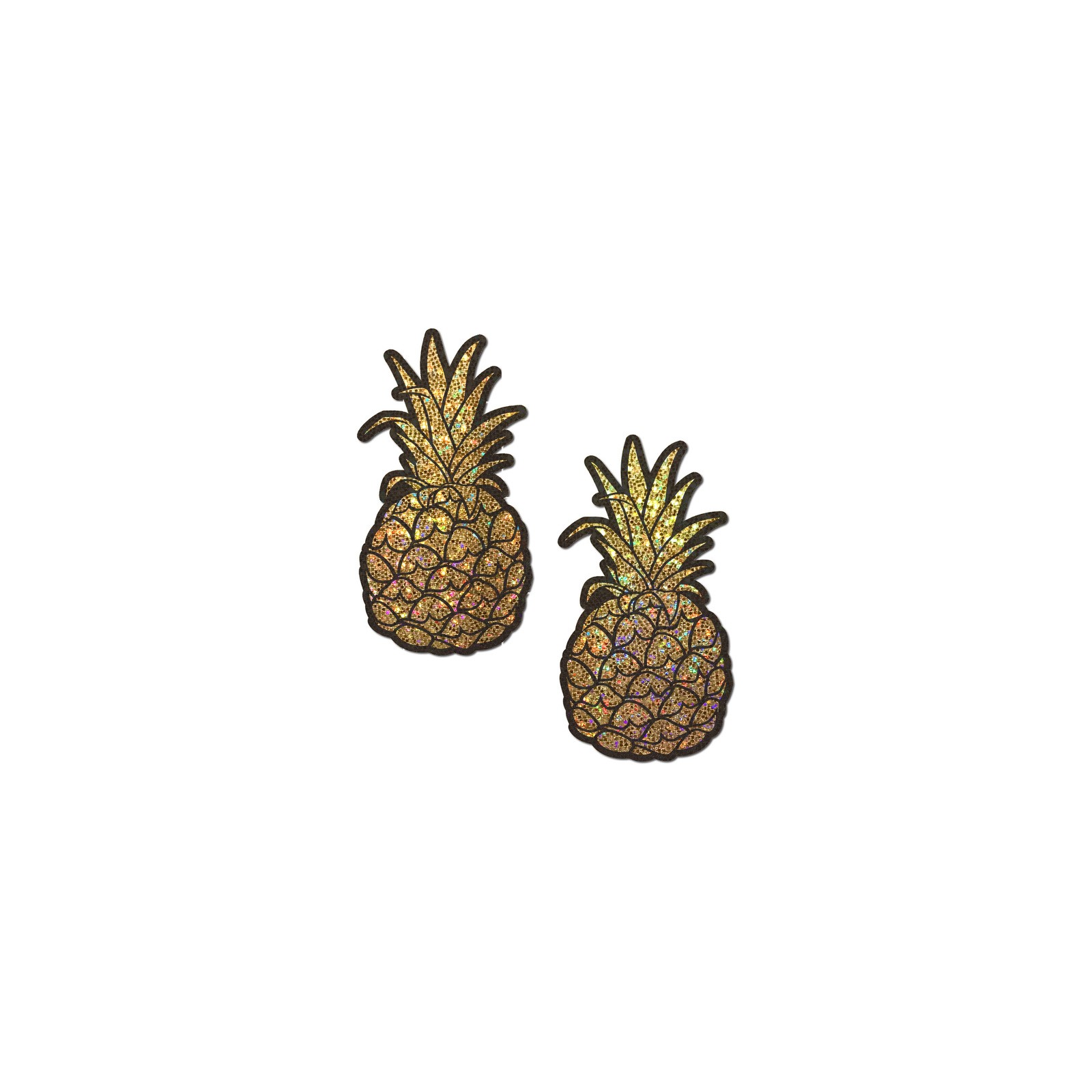 Pastease Pineapple Glitter Gold Nipple Covers