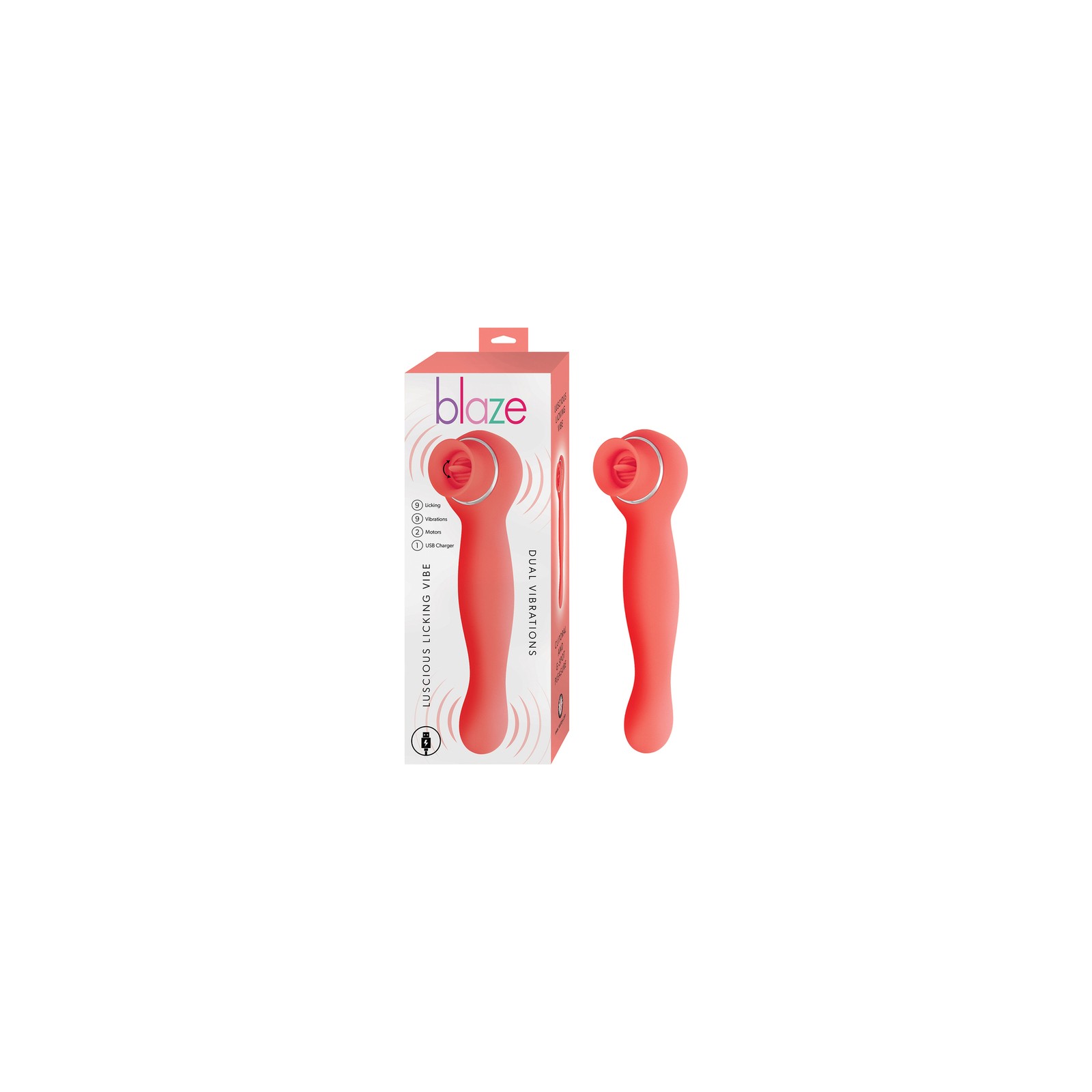 Blaze Luscious Licker Vibe Coral - Pleasure Redefined