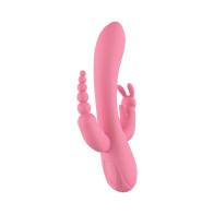 The Beat Trifecta Massager Pink - Ultimate Sensory Experience