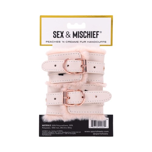 Peaches 'n CreaMe Faux Fur Handcuffs