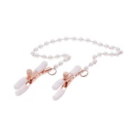 Peaches 'n CreaMe Pearl Nipple Clamps for Enhanced Sensation