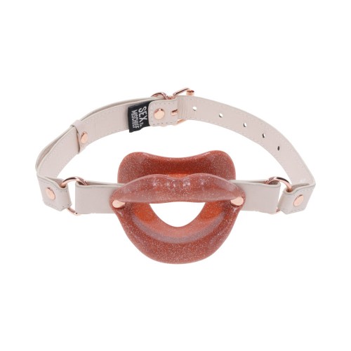 Peaches 'n CreaMe Silicone Lips Gag for Playful BDSM Fun