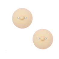 Neva Nude NuNip Pasties con Piercing - Cubiertas de Pezón Osadas