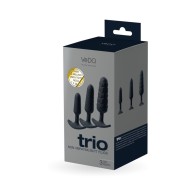 Juego de Tapones Anales VeDO Trio Negro - Placer Máximo