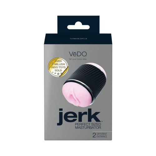 VeDO Jerk Masturbation Sleeve in Black and Pink