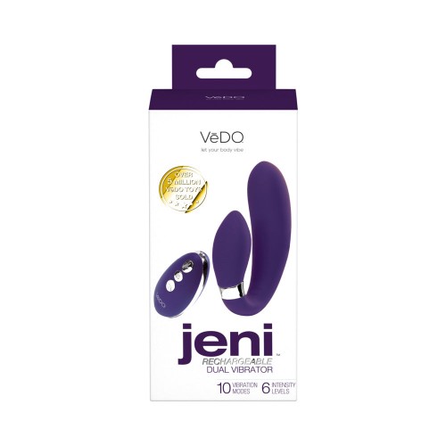 Vibrador Dual Motor en Forma de C VeDO Jeni con Control Remoto