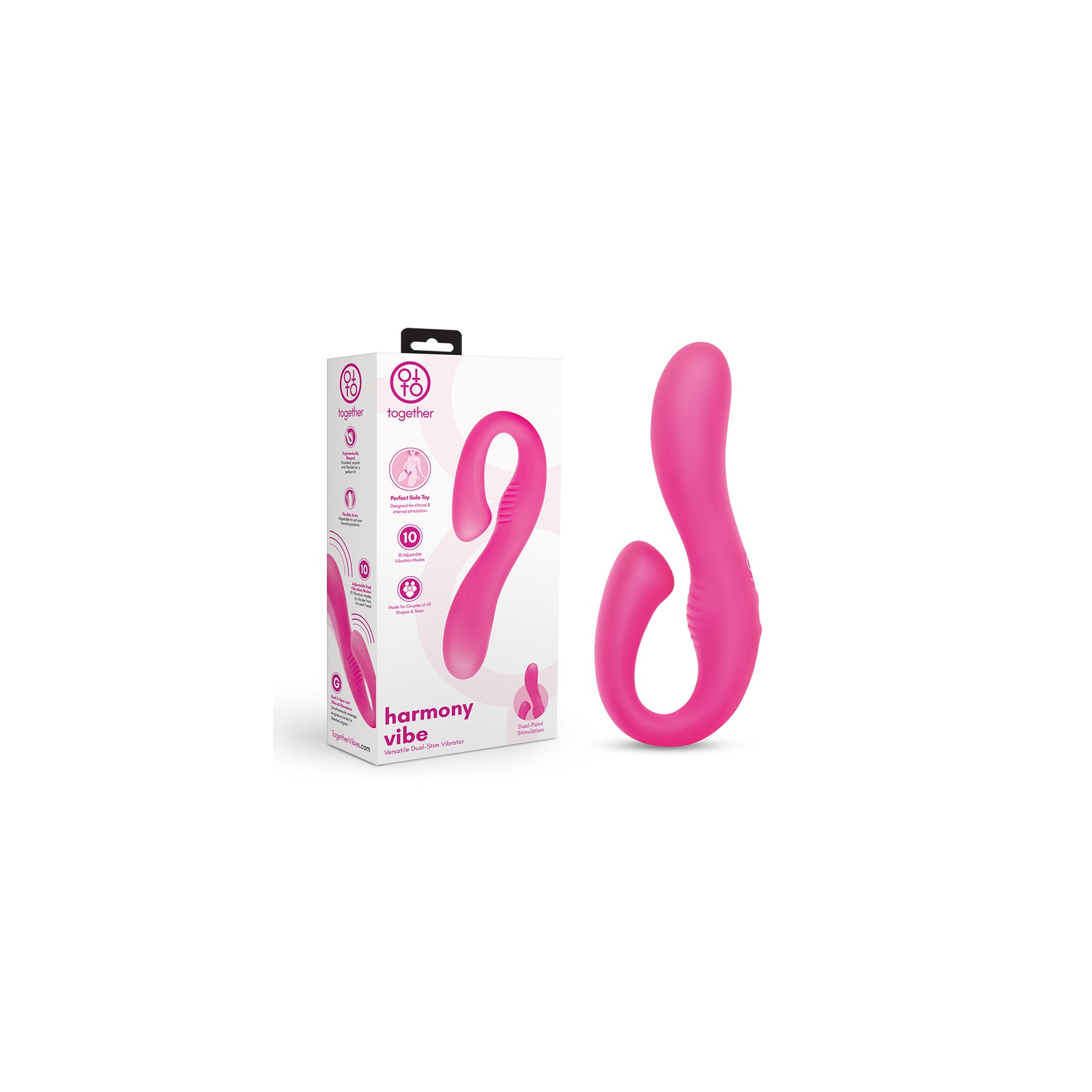 Vibrador Harmony para Parejas Together Rosa