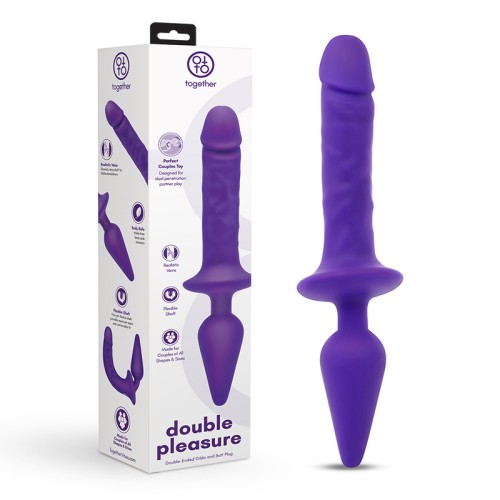 Juguete Doble Placer para Parejas Purple