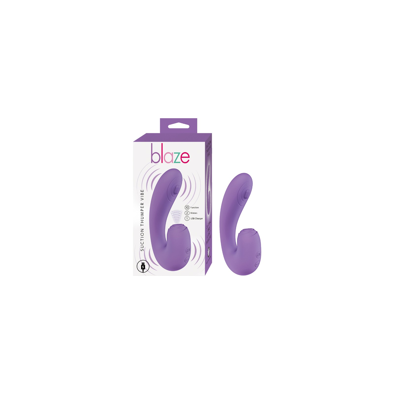 Blaze Suction Thumper Vibe Lavanda - Placer Puro