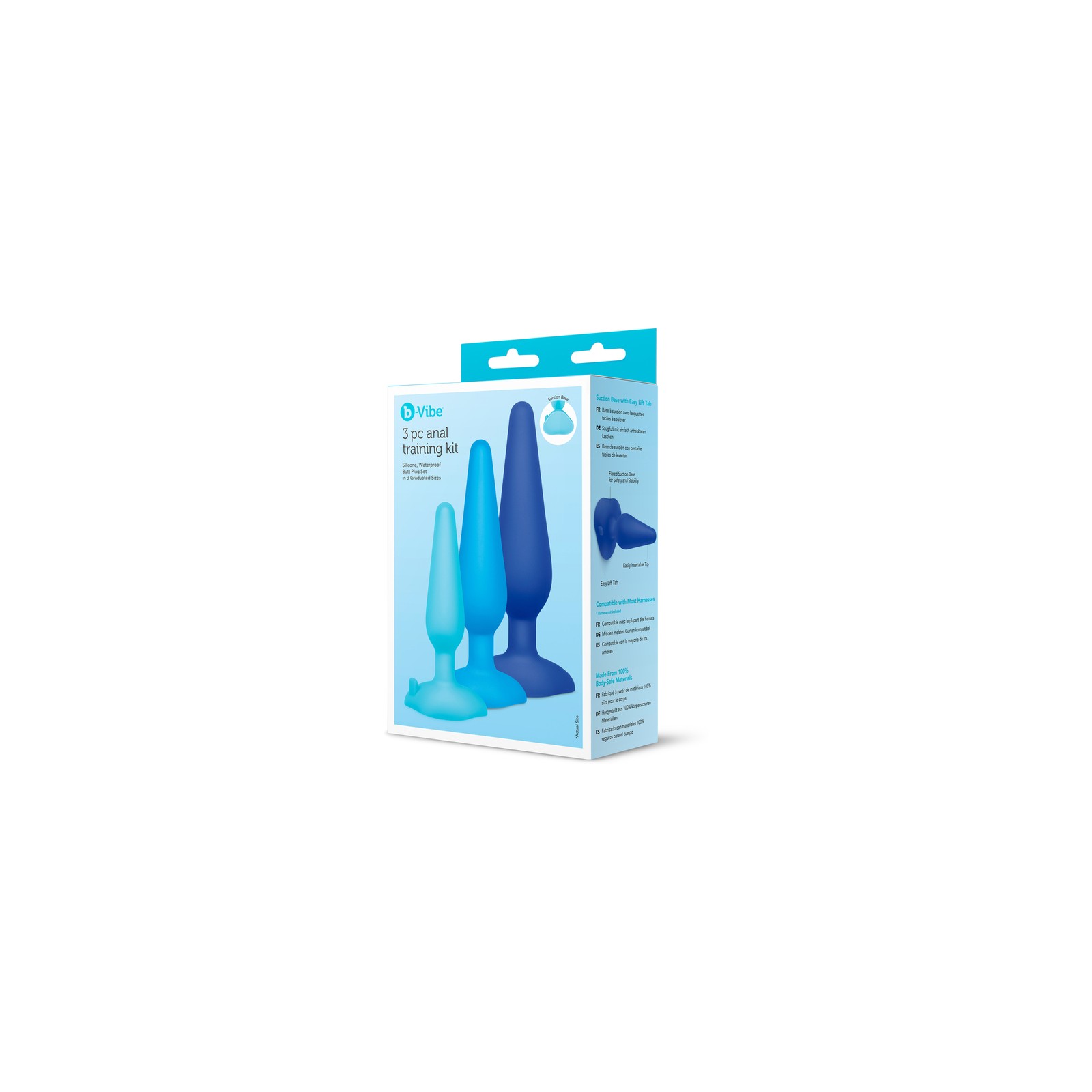 Kit de Entrenamiento de 3 Piezas de Tapones Anales b-Vibe para Principiantes