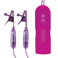 Lux Fetish Remote Control Vibrating Nipple Clips