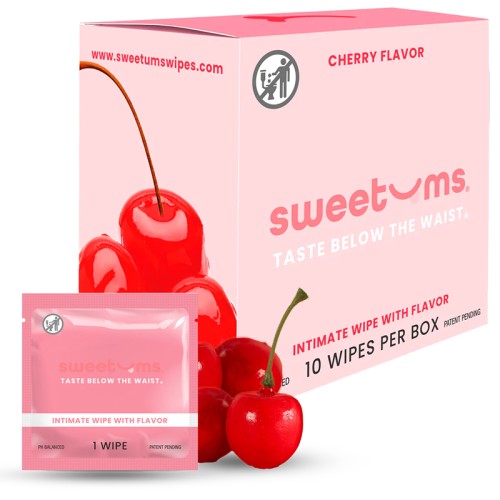 Toallitas Íntimas de Cereza Sweetums Paquete de 10