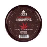 Holiday Hemp Seed Massage Candle for Romantic Moments