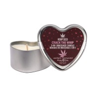 Earthly Body Hemp Seed Valentine Massage Candle 3-in-1 - Aromatic Experience