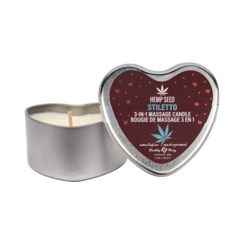 Earthly Body Hemp Seed 3-in-1 Massage Candle