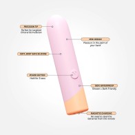 Vibrador Bullet a Prueba de Agua VUSH Peachy