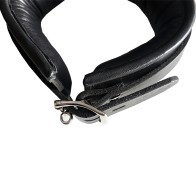 Rouge Padded Leather Collar Black