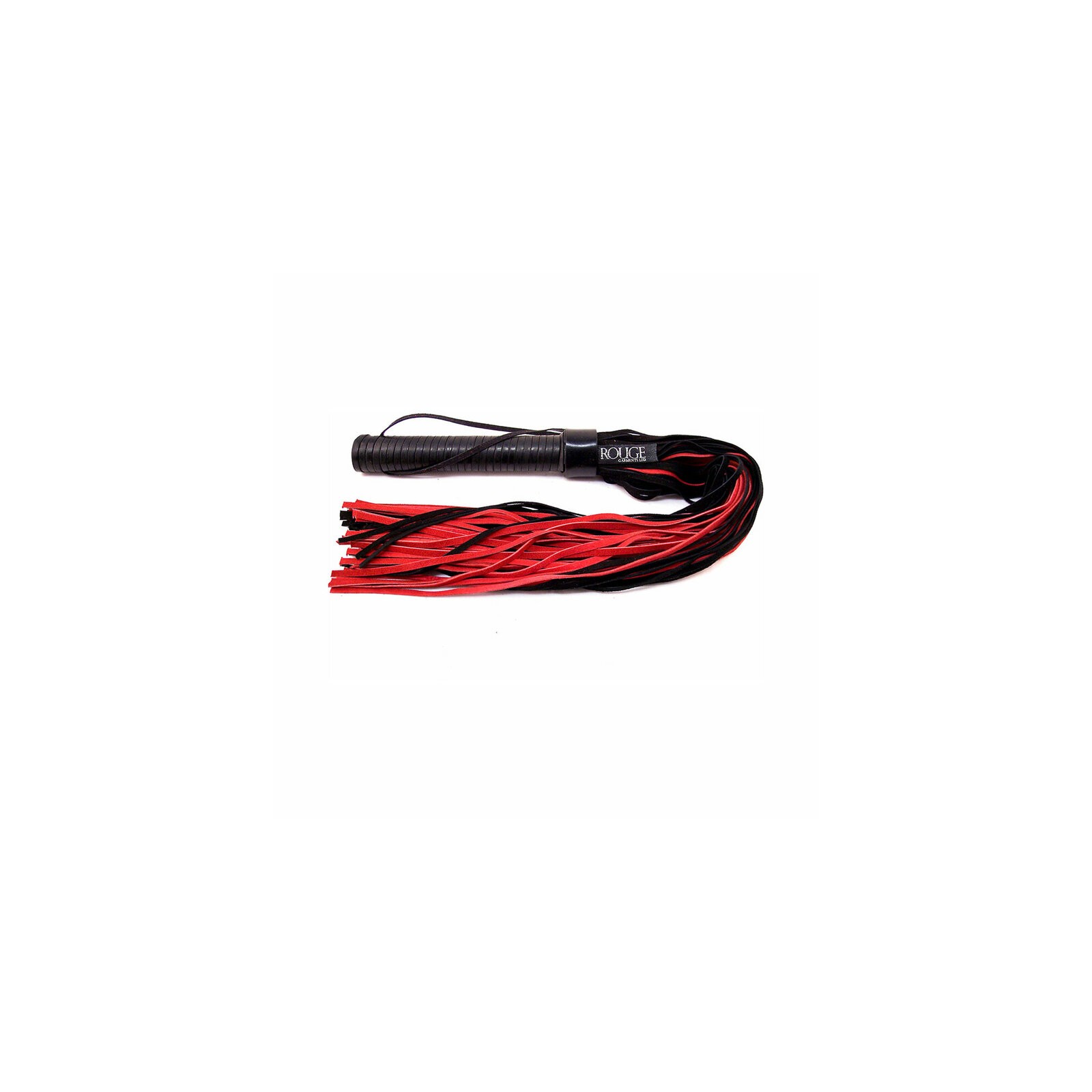 Rouge Suede Flogger with Leather Handle for Exciting Play