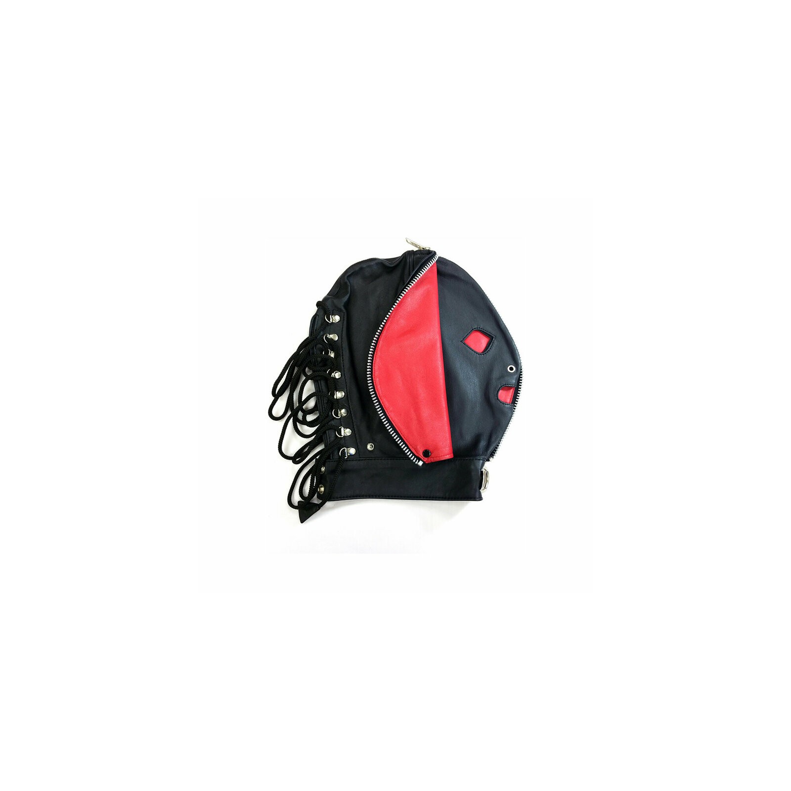 Rouge Leather Fly Trap Mask