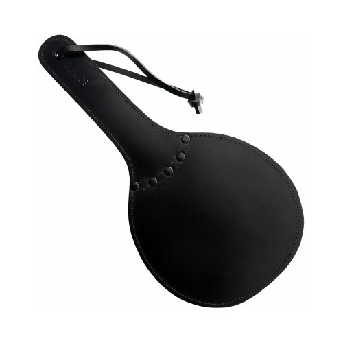 Rouge Leather Padded Ping Pong Paddle for Intimate Play