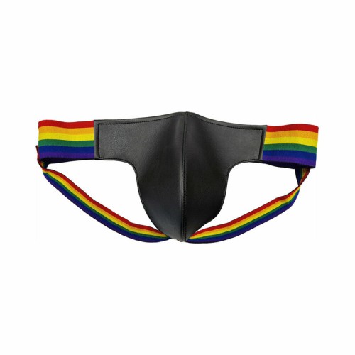 Jock Strap de Cuero Multicolor Rouge