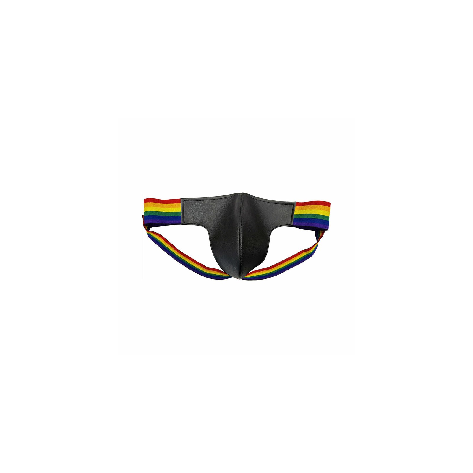 Rouge Leather Multicoloured Pride Jock Strap