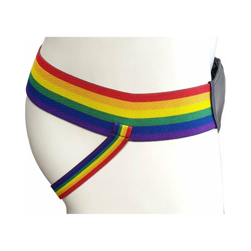 Jock Strap de Cuero Multicolor Rouge