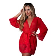 Magic Silk Sugar High Red Robe S/M