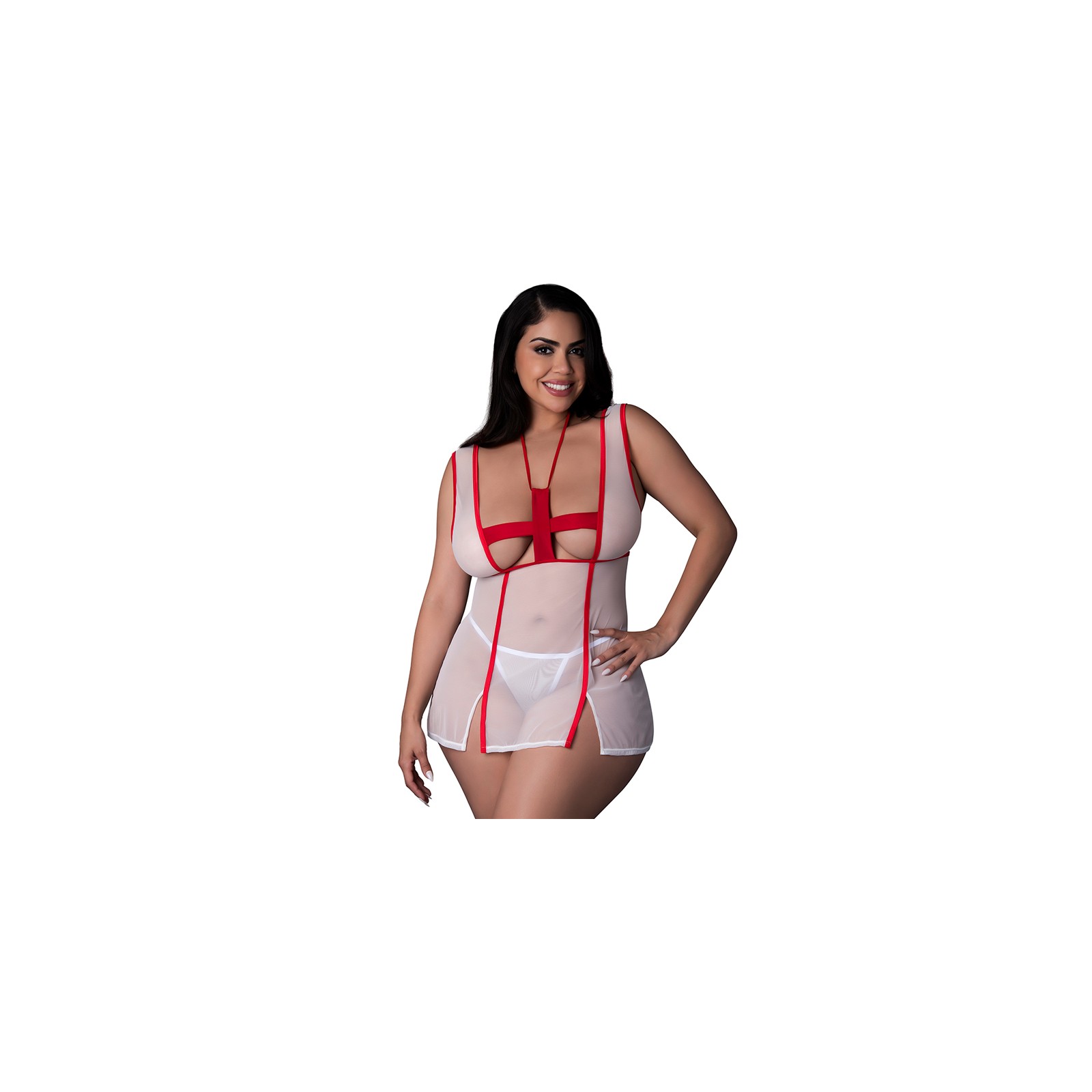 Disfraz de Enfermera Tender Care Magic Silk - Blanco