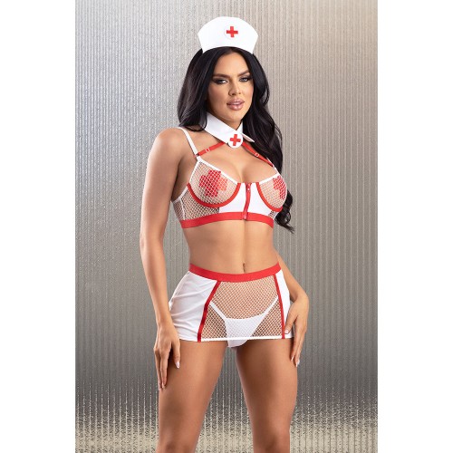 Fantasy Nurse Costume Set for Playful Nights