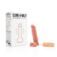 Clone-A-Willy Plus con Testículos Tono de Piel Medio