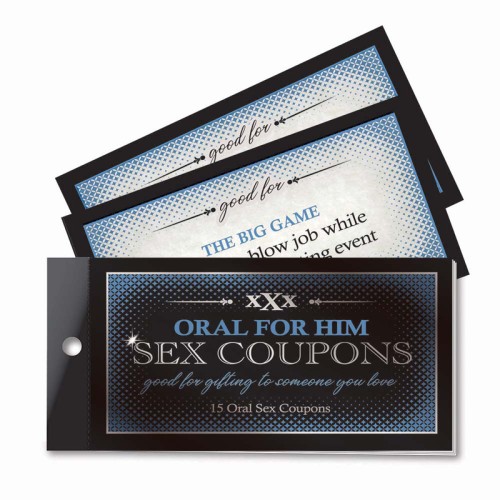 Oral Adventures For Him - Sex Coupons