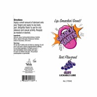 Smack Tarts Lickable Sour Grape Lube 4 oz