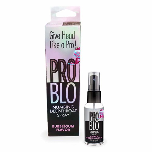 Pro Blo Spray Numbing Deep Throat Bubblegum 1 oz.