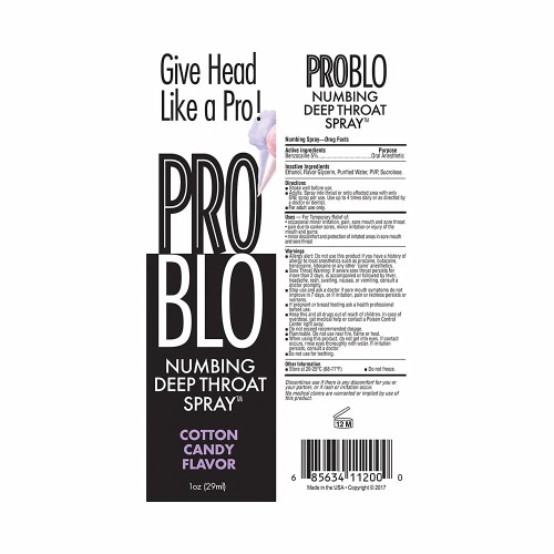 Pro Blo Numbing Deep Throat Spray for Better Oral Pleasure