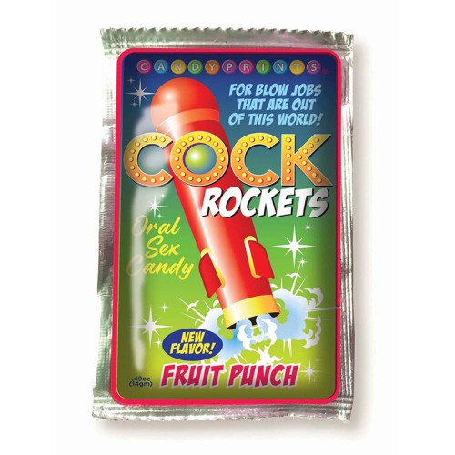 Cock Rockets Caramelo Oral Sabor Punch - Golosina Sabrosa