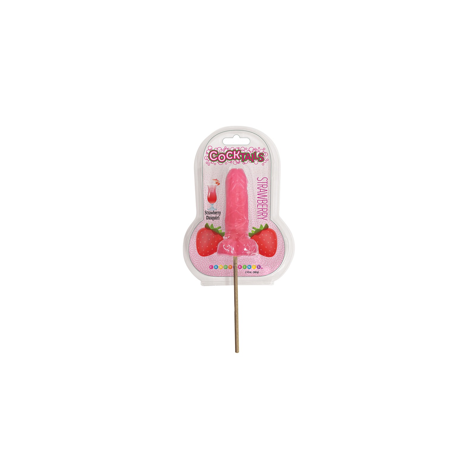 Cocktails 3D Lollipops Strawberry - Fun Party Treat