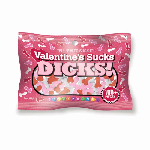 Caramelos Divertidos Valentine's Sucks Dicks para Cínicos