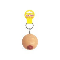 Llave Divertida de Cadena Squishy Boob