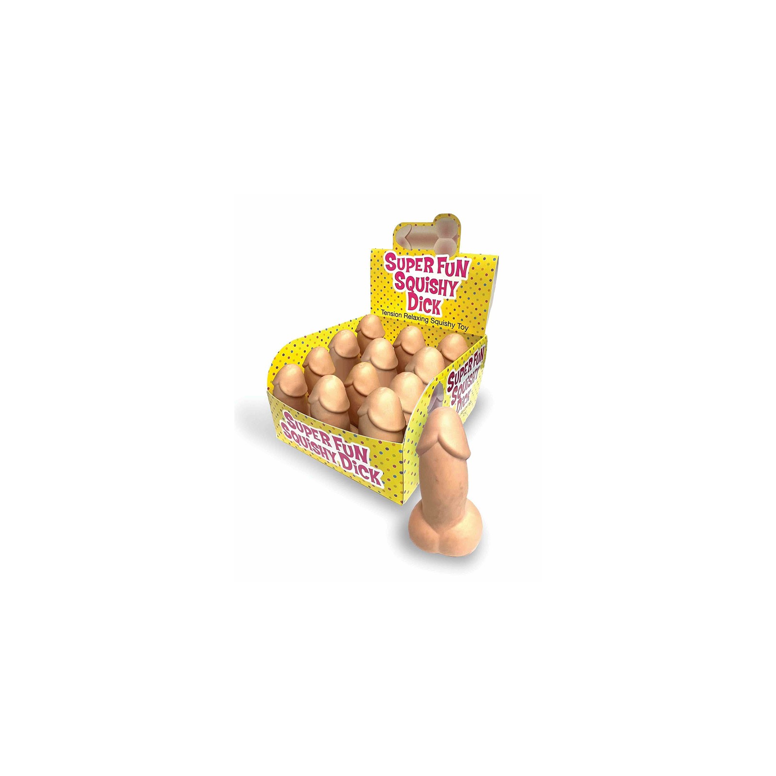 Stress Penis 12-Piece Display - Funny Stress Relief Toys